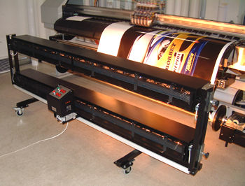 Infrarot Trockner fr groformatigen digitalischen Drucker  ( IS - 1 )